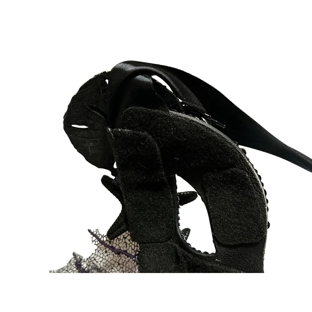 Masquerade Under The Ocean Little Mermaid Seashell Girl Black Mask Ribbon Tie
